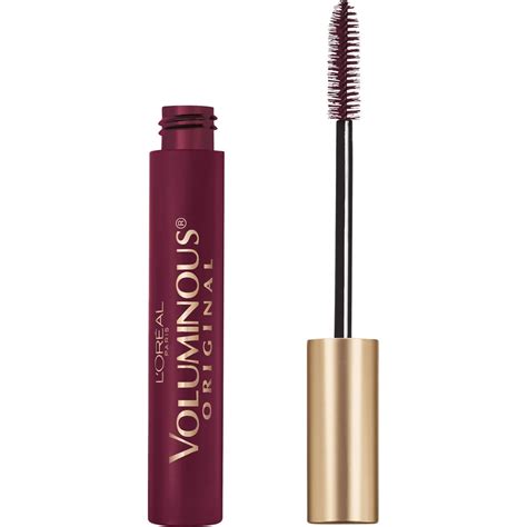 burgundy colored mascara.